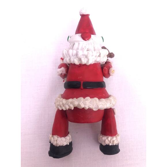 Articulated Resin Shelf Sitting Santa Clause Christmas Collectible Decoration - Picture 6 of 9